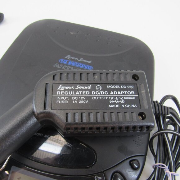 Lenoxx Sound 10 Model CD-78 Anti-Skip CD Player Vintage 1999 with DC/DC Adaptor - Picture 8 of 9